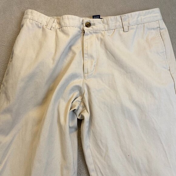 Chaps Mens Khaki Pants 36x29 Measured Custom Fit Cotton Preppy Academia - Picture 7 of 16